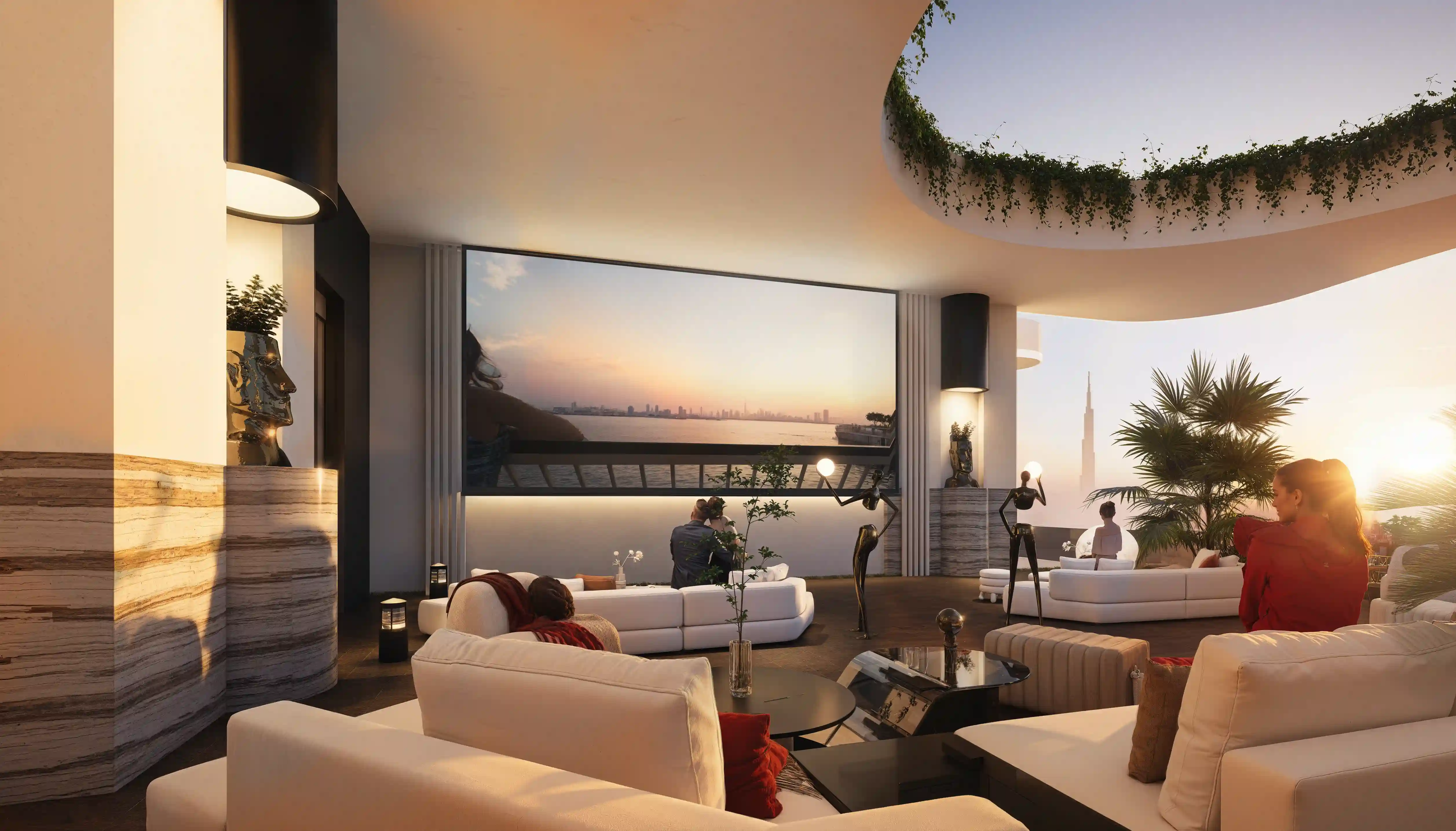 Outdoor cinema at 311 Boulevard JVC